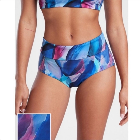 🆕 Athleta Malibu Printed Boyshort in Make A Splash Cool, XS, NWT - Picture 13 of 15